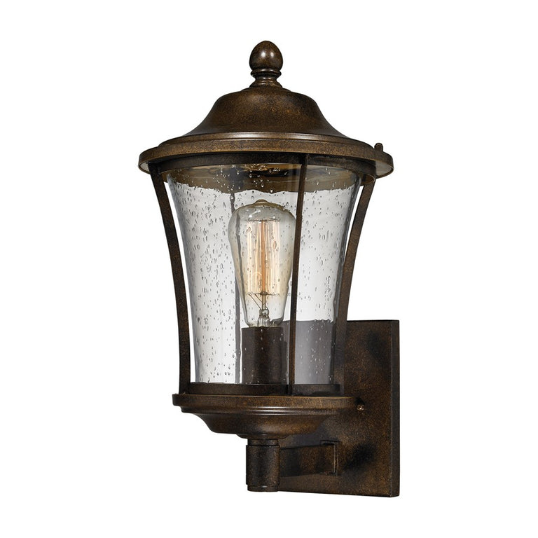 ELK Lighting Morganview 1 Light Outdoor Sconce Hazelnut Bronze