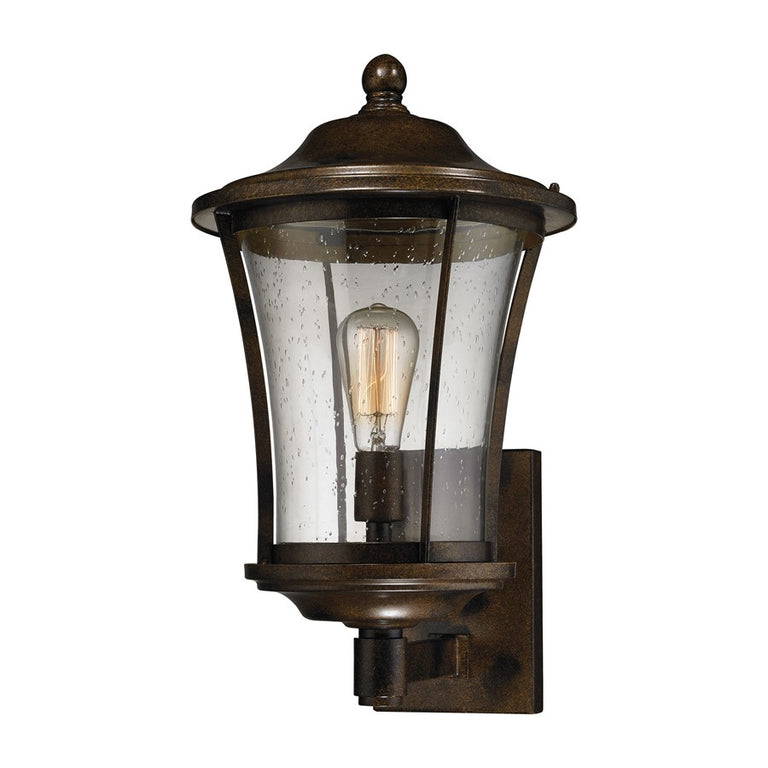 ELK Lighting Morganview 1 Light Outdoor Sconce Hazelnut Bronze