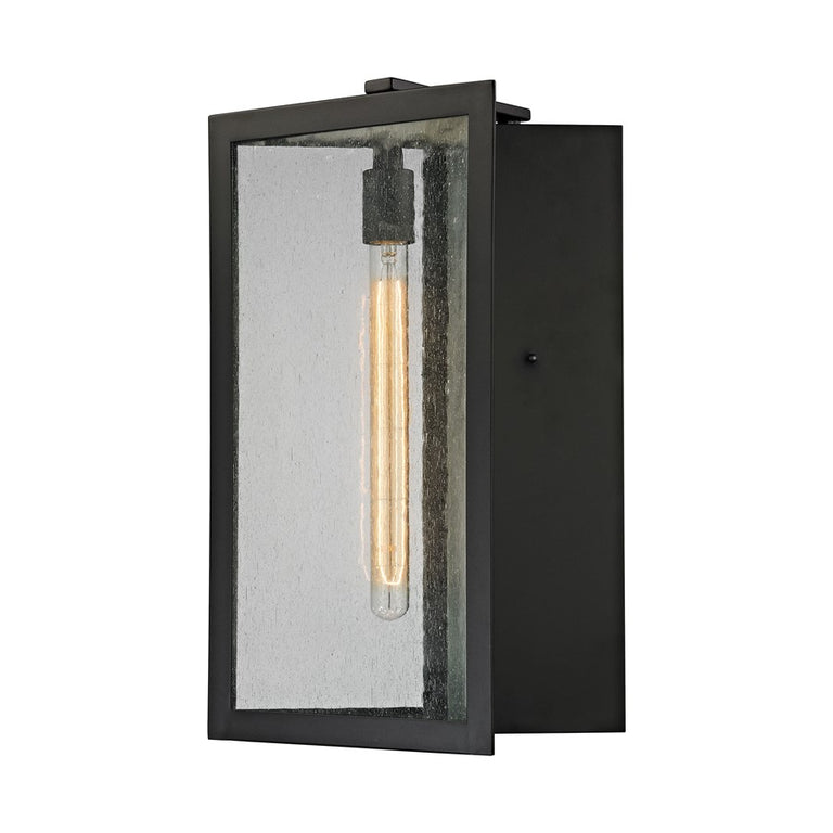 ELK Inverse 1 Light Outdoor Wall Sconce in Matte Black