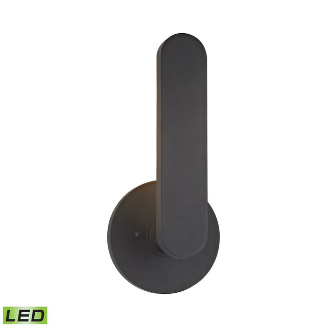 ELK Pierre LED Outdoor Wall Sconce in Textured Matte Black