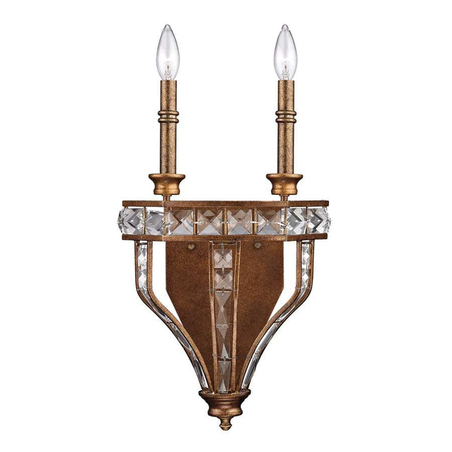 Elk Lighting Montclare Collection 2 Light Sconce in Mocha