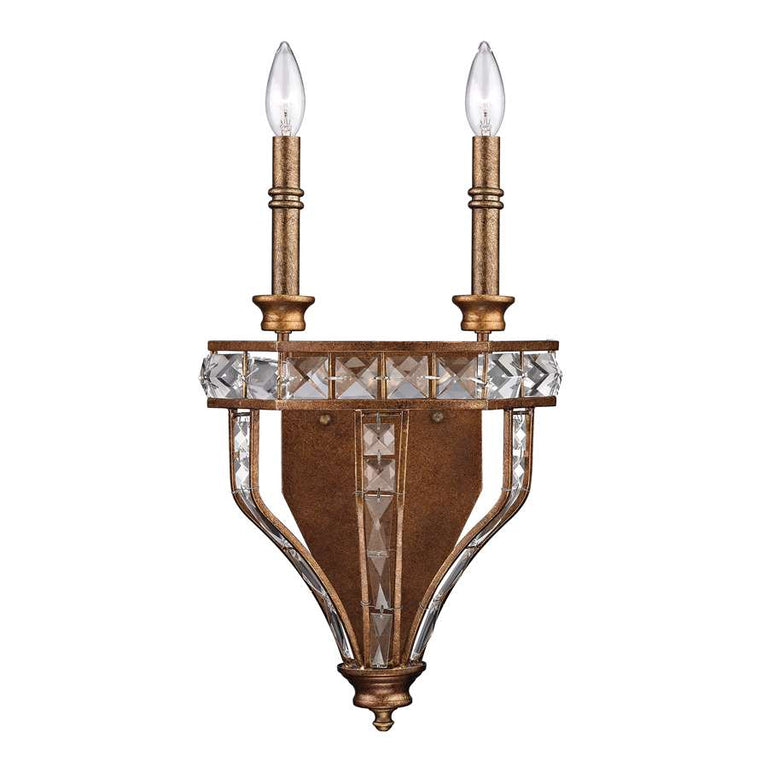 Elk Lighting Montclare Collection 2 Light Sconce in Mocha