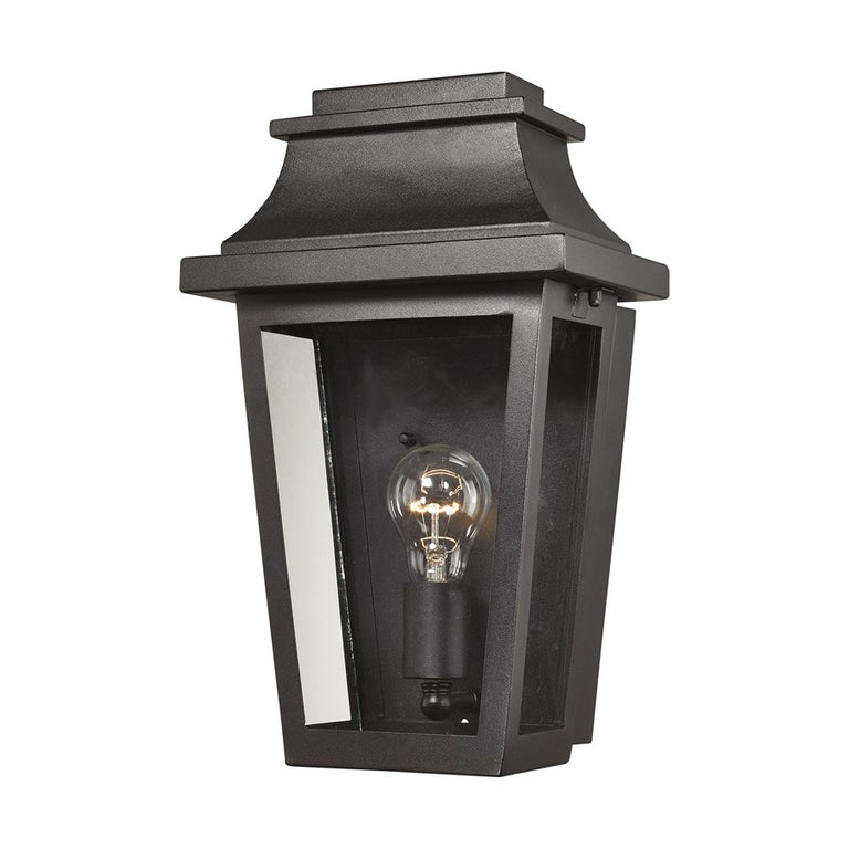 ELK Lighting Covina 1 Light Outdoor Sconce, Matte Black