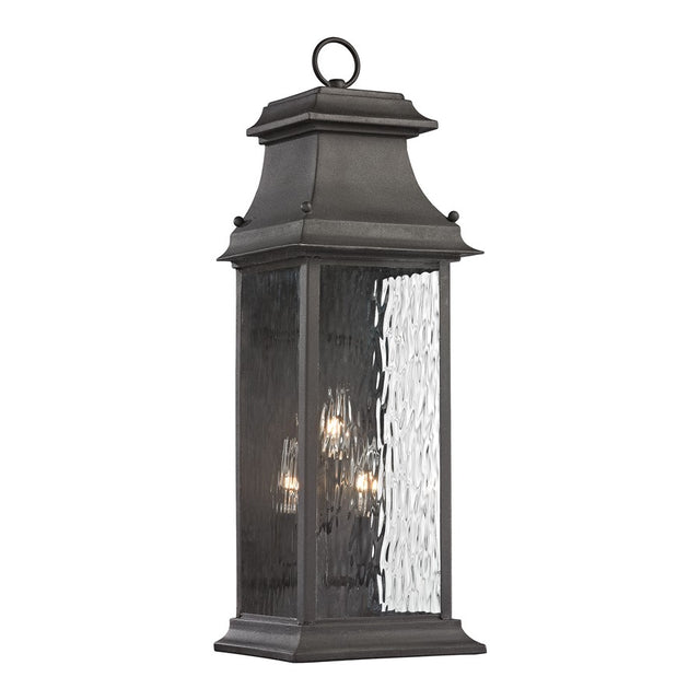 Elk Lighting Forged Provincial Collection 3 Light Outdoor Sconce