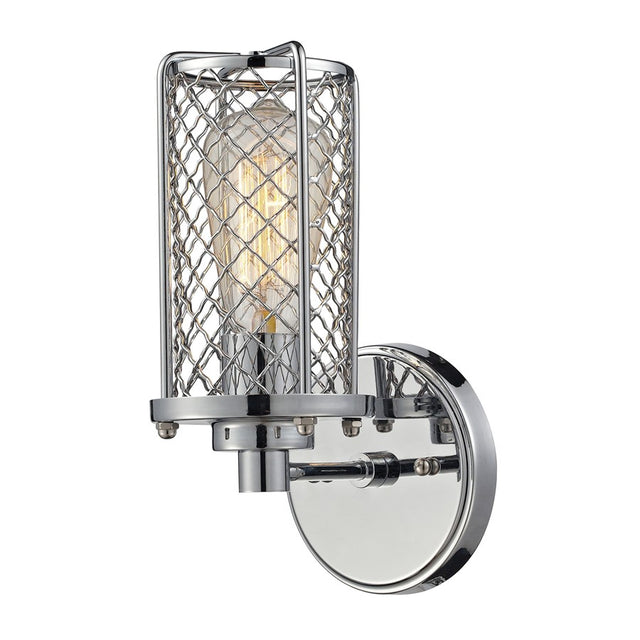 Elk Lighting Brisbane Collection 1 Light Sconce in Polished Chrome