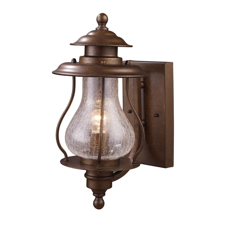 Elk Lighting Wikshire 1-Light Outdoor Sconce in Coffee Bronze