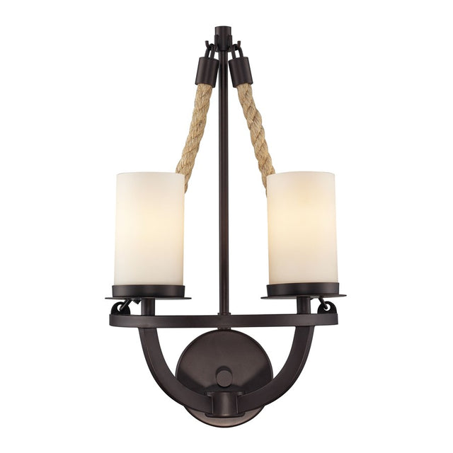 Elk Lighting Natural Rope 2 Light Sconce