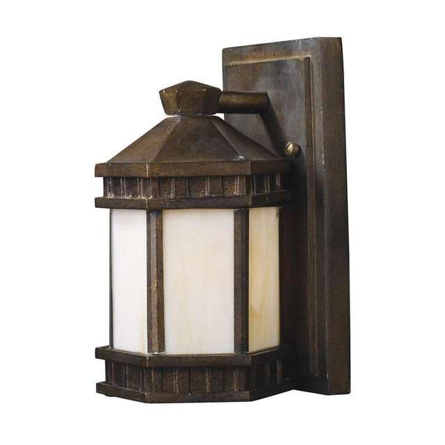 Elk Lighting Mission Abbey 1-Light Outdoor Sconce in Hazelnut Bronze