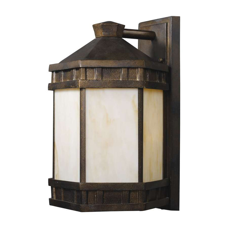 Elk Lighting Mission Abbey 1-Light Outdoor Sconce in Hazelnut Bronze