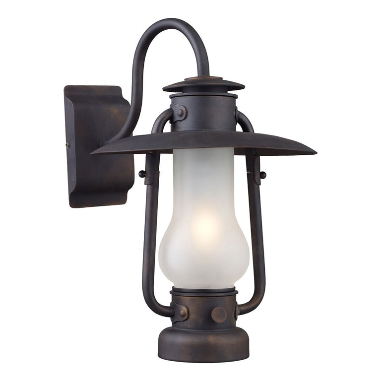 Elk Lighting Stagecoach 1-Light Sconce in Matte Black