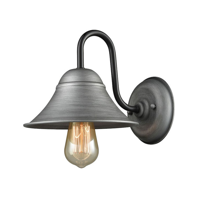 ELK Binghamton 1 Lt Wall Sconce, Weathered Zinc, Oil Rubbed Bronze