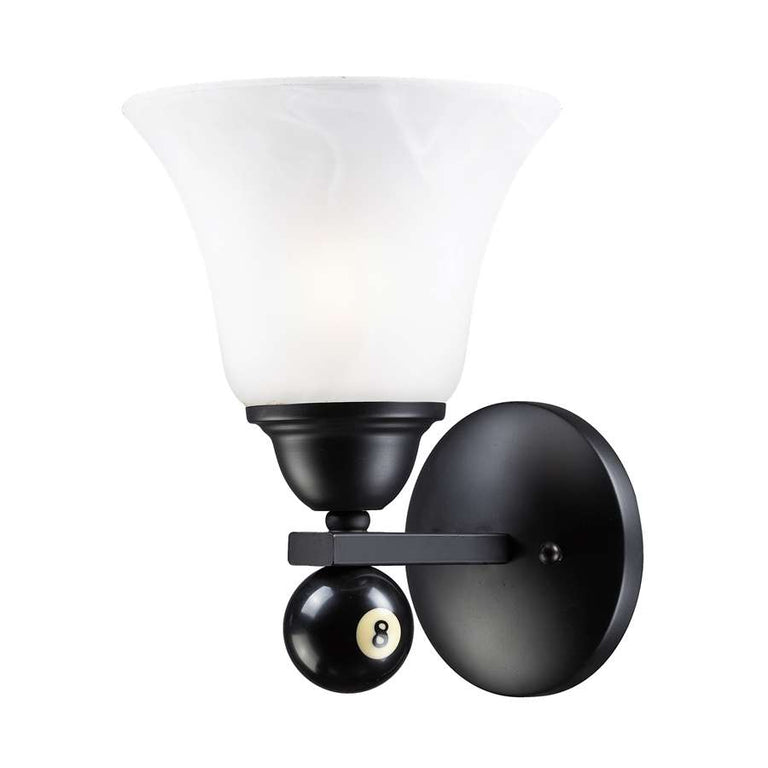 Elk Lighting Billiards (Section) Matte Black Sconce