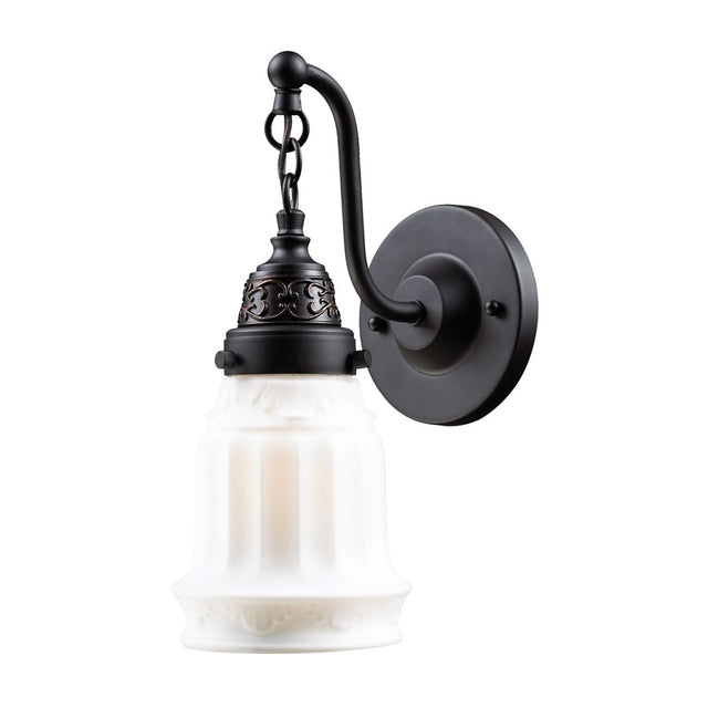 Elk Lighting Quinton Parlor Oiled Bronze Sconce